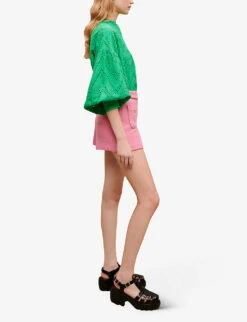 Maje Iapela Patch-pocket Stretch-tweed Shorts -Reiss Shop R04110656 ROSES ALT02