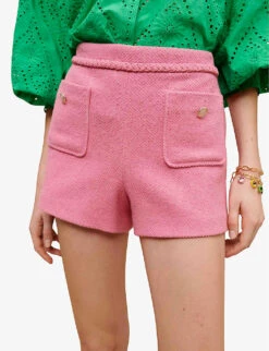 Maje Iapela Patch-pocket Stretch-tweed Shorts -Reiss Shop R04110656 ROSES ALT04