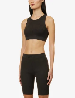 ESSENTIALS Logo-tab Ribbed Woven Shorts 7 ESSENTIALS Logo-tab Ribbed Woven Shorts -Reiss Shop R04111040 OFFBLACK ALT02