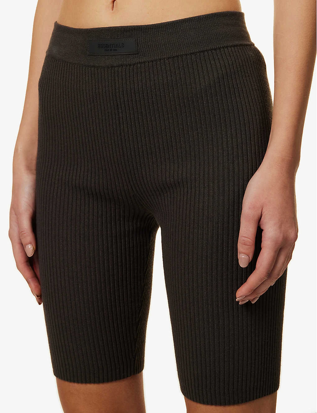 ESSENTIALS Logo-tab Ribbed Woven Shorts 5 ESSENTIALS Logo-tab Ribbed Woven Shorts - Image 5