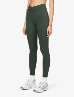 Ultimate Mid-rise Stretch-woven Leggings 7 Ultimate Mid-rise Stretch-woven Leggings -Reiss Shop R04111525 DARKOLIVE ALT02
