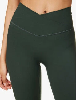 Ultimate Mid-rise Stretch-woven Leggings 9 Ultimate Mid-rise Stretch-woven Leggings -Reiss Shop R04111525 DARKOLIVE ALT04