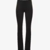 Airbrush Flared-leg Low-rise Stretch-woven Leggings