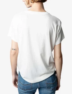 Zadig & Voltaire Foil Logo-print Cotton-jersey T-shirt -Reiss Shop R04113377 JUDO ALT03