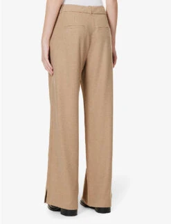ME AND EM Wide-leg High-rise Stretch-woven Trousers 8 ME AND EM Wide-leg High-rise Stretch-woven Trousers -Reiss Shop R04117204 PALECAMEL ALT03