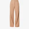 ME AND EM Wide-leg High-rise Stretch-woven Trousers