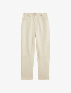 Ted Baker Plaider Straight-leg Mid-rise Faux-leather Trousers