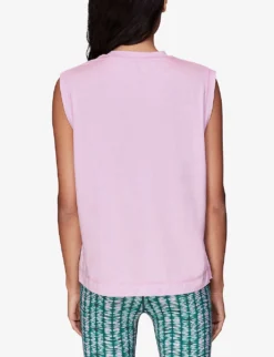 Whistles Boxy-fit Stretch-recycled Polyester Tank Top -Reiss Shop R04119059 PINK ALT03