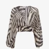 Reiss Farley Zebra-print Woven Blouse