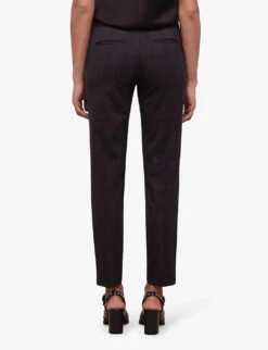 THE KOOPLES Tapered-leg Mid-rise Stretch-woven Trousers -Reiss Shop R04121423 BLA01 ALT03