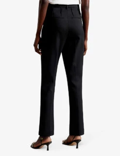 Ted Baker Frittat Mid-rise Stretch-woven Cigarette Trousers 7 Ted Baker Frittat Mid-rise Stretch-woven Cigarette Trousers -Reiss Shop R04123110 BLACK ALT03