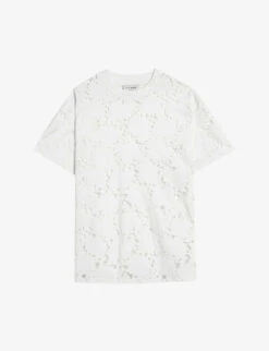 Ted Baker Floral Short-sleeved Woven T-shirt