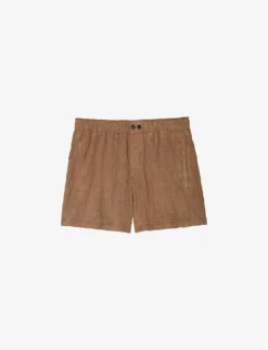 Zadig & Voltaire Paxi Crinkled Suede-leather Shorts