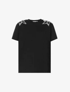 STELLA MCCARTNEY Star-embellished Relaxed-fit Cotton-jersey T-shirt