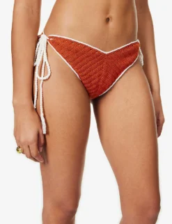 Butterfly Crochet Halterneck Bikini Set -Reiss Shop R04126887 GOLDFLAME ALT05
