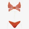 Butterfly Crochet Halterneck Bikini Set