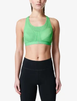 Sweaty Betty Ultra Jersey Running Bra 7 Sweaty Betty Ultra Jersey Running Bra -Reiss Shop R04127166 RADIATEGREEN ALT02