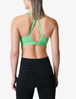 Sweaty Betty Ultra Jersey Running Bra 8 Sweaty Betty Ultra Jersey Running Bra -Reiss Shop R04127166 RADIATEGREEN ALT03