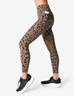 Sweaty Betty Power 7/8 Workout High-rise Stretch-jersey Leggings 7 Sweaty Betty Power 7/8 Workout High-rise Stretch-jersey Leggings -Reiss Shop R04127174 BROWNCHEETAHPRINT ALT02