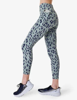 Sweaty Betty Power 7/8 Stretch-jersey Leggings -Reiss Shop R04127175 BLUECHEETAHPRINT ALT02
