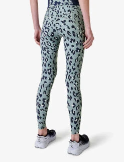 Sweaty Betty Power Cheetah-print Stretch-jersey Leggings -Reiss Shop R04127180 BLUECHEETAHPRINT ALT02