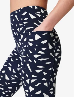 Sweaty Betty Super Soft 7/8 High-rise Stretch-woven Yoga Leggings -Reiss Shop R04127217 NVYBLUVINTAGEPRNT ALT04