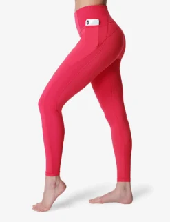 Sweaty Betty Super Soft Flow Ribbed Stretch-jersey Yoga Leggings -Reiss Shop R04127251 GLOWPINK ALT02