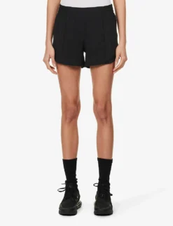 Lululemon Hotty Hot 4” High-rise Regular-fit Stretch-recycled Polyester Shorts -Reiss Shop R04127285 BLACK ALT02
