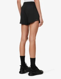 Lululemon Hotty Hot 4” High-rise Regular-fit Stretch-recycled Polyester Shorts -Reiss Shop R04127285 BLACK ALT03