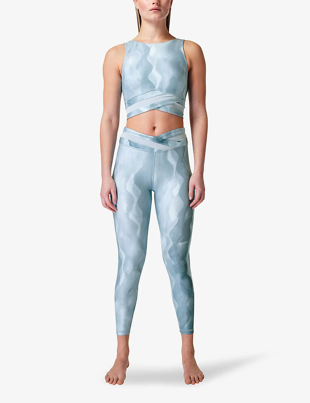 Sweaty Betty All Day Graphic-print Wrap-waist 7/8 Stretch-woven Leggings 2 Sweaty Betty All Day Graphic-print Wrap-waist 7/8 Stretch-woven Leggings - Image 2