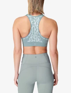 Sweaty Betty Stamina Leopard-print Stretch-woven Sports Bra -Reiss Shop R04127337 VAPOURBLUELEOPARD ALT03