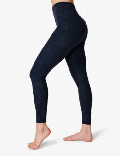 Sweaty Betty All Day Croc-embossed Stretch-woven Leggings -Reiss Shop R04127347 BLUTEXCROCPRNT ALT02