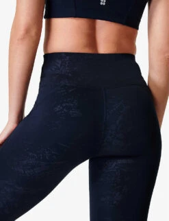 Sweaty Betty All Day Croc-embossed Stretch-woven Leggings -Reiss Shop R04127347 BLUTEXCROCPRNT ALT04
