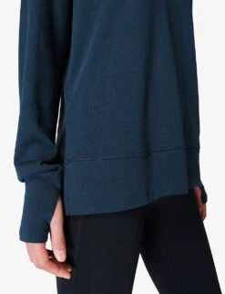 Sweaty Betty After Class Relaxed-fit Cotton-blend Jumper -Reiss Shop R04127368 NAVYBLUE ALT04