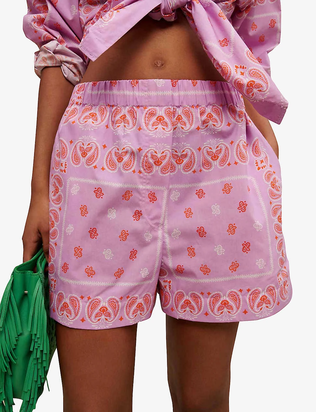 Maje Paisley Print Cotton Shorts 5 Maje Paisley Print Cotton Shorts - Image 5