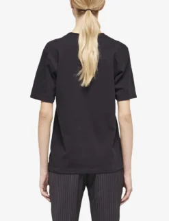 THE KOOPLES Logo-print Cotton T-shirt 10 THE KOOPLES Logo-print Cotton T-shirt -Reiss Shop R04127687 BLA01 ALT03