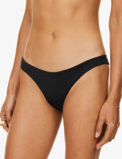 Max Mara Selma Seamless Mid-rise Bikini Bottoms -Reiss Shop R04127763 BLACK ALT02