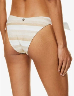 Max Mara Serena Striped Bikini Bottoms 8 Max Mara Serena Striped Bikini Bottoms -Reiss Shop R04127775 WHITE ALT03