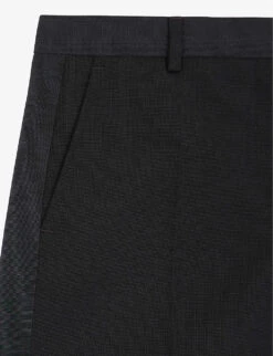 THE KOOPLES Slim-fit Pocket-detail Wool Shorts -Reiss Shop R04127976 BLA01 ALT04