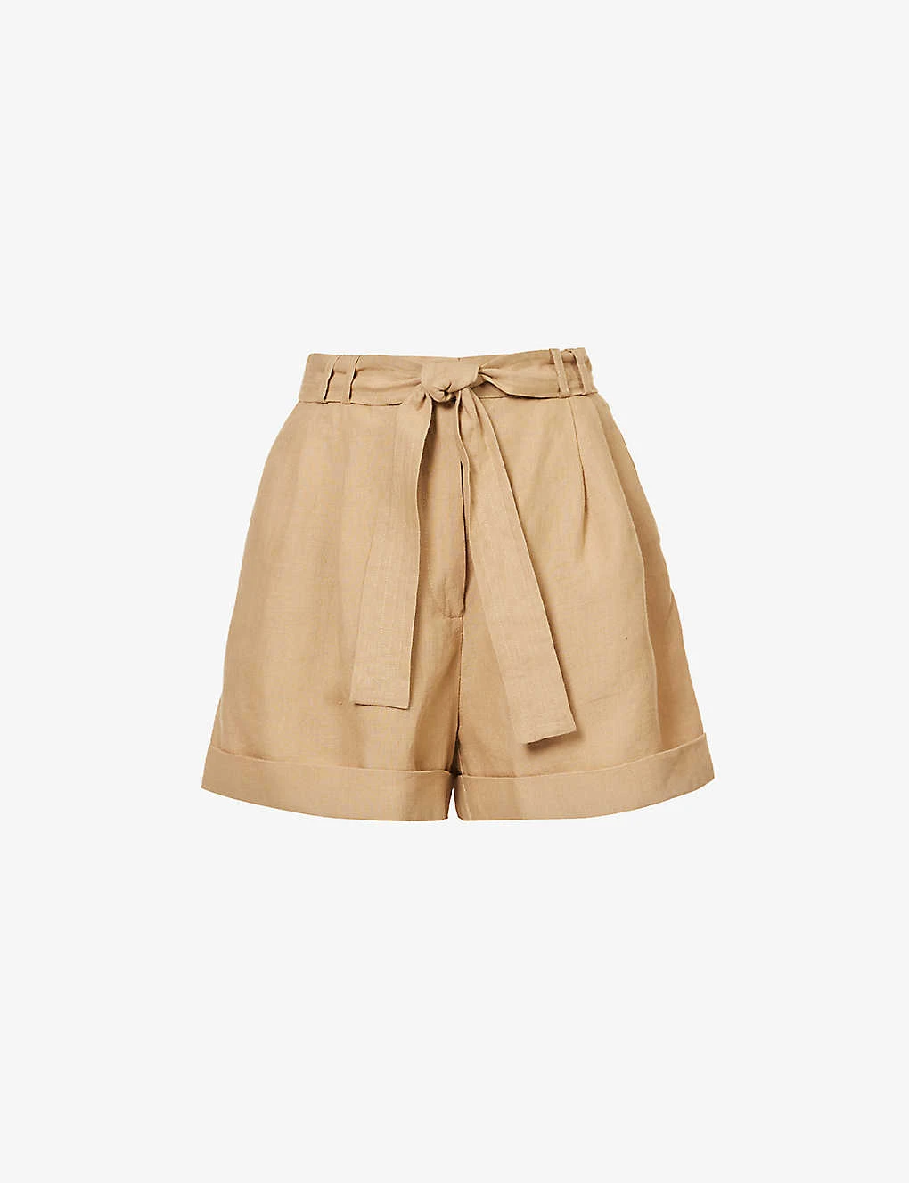Clementina High-rise Organic-linen Shorts 1 Clementina High-rise Organic-linen Shorts