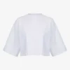 Frances Cropped Oversized Stretch-cotton T-shirt