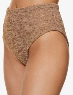 Jessica Crinkled High-rise Bikini 9 Jessica Crinkled High-rise Bikini -Reiss Shop R04130205 METALLICCOCOASILVER ALT04