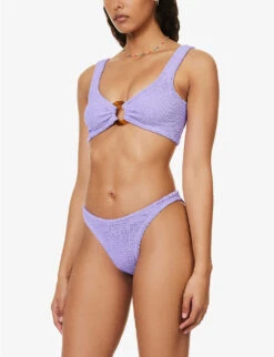 Julia Seersucker Bikini -Reiss Shop R04130306 LILAC ALT02