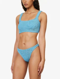 Xandra Crinkled Bikini -Reiss Shop R04130311 SKYBLUE ALT02