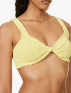 Juno Knotted Bikini Set -Reiss Shop R04130314 YELLOW ALT04