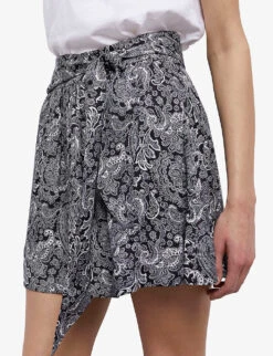THE KOOPLES Paisley-print Woven Shorts 9 THE KOOPLES Paisley-print Woven Shorts -Reiss Shop R04131165 BLA09 ALT04