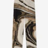 THE KOOPLES Abstract Marble-print Silk Trousers