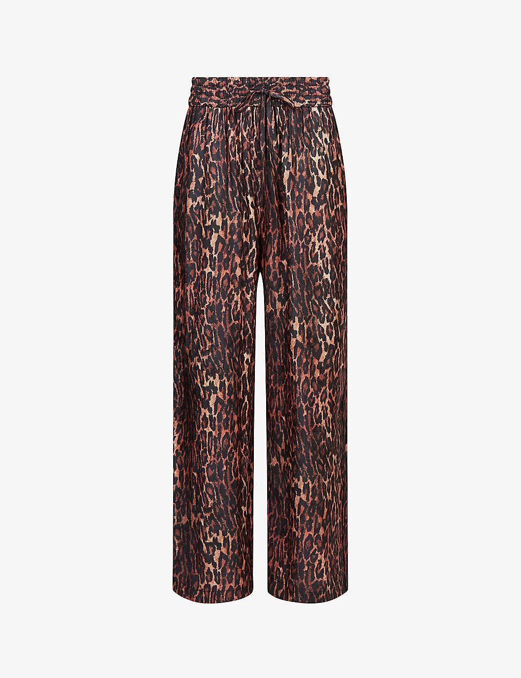 AllSaints Tyler Leopard-print Wide-leg Mid-rise Woven Trousers 1 AllSaints Tyler Leopard-print Wide-leg Mid-rise Woven Trousers