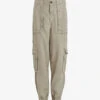 AllSaints Frieda Tapered-leg High-rise Woven Cargo Trousers