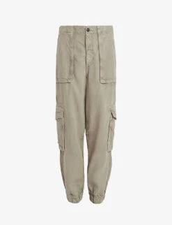 AllSaints Frieda Tapered-leg High-rise Woven Cargo Trousers